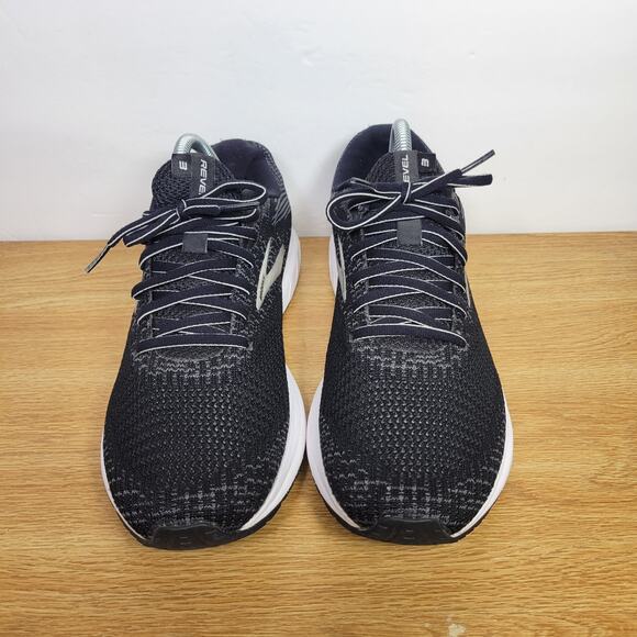 Brooks Womens Size 10B Revel 3 Black Gray Running Shoes Sneakers 1203021B012 - Picture 6 of 11